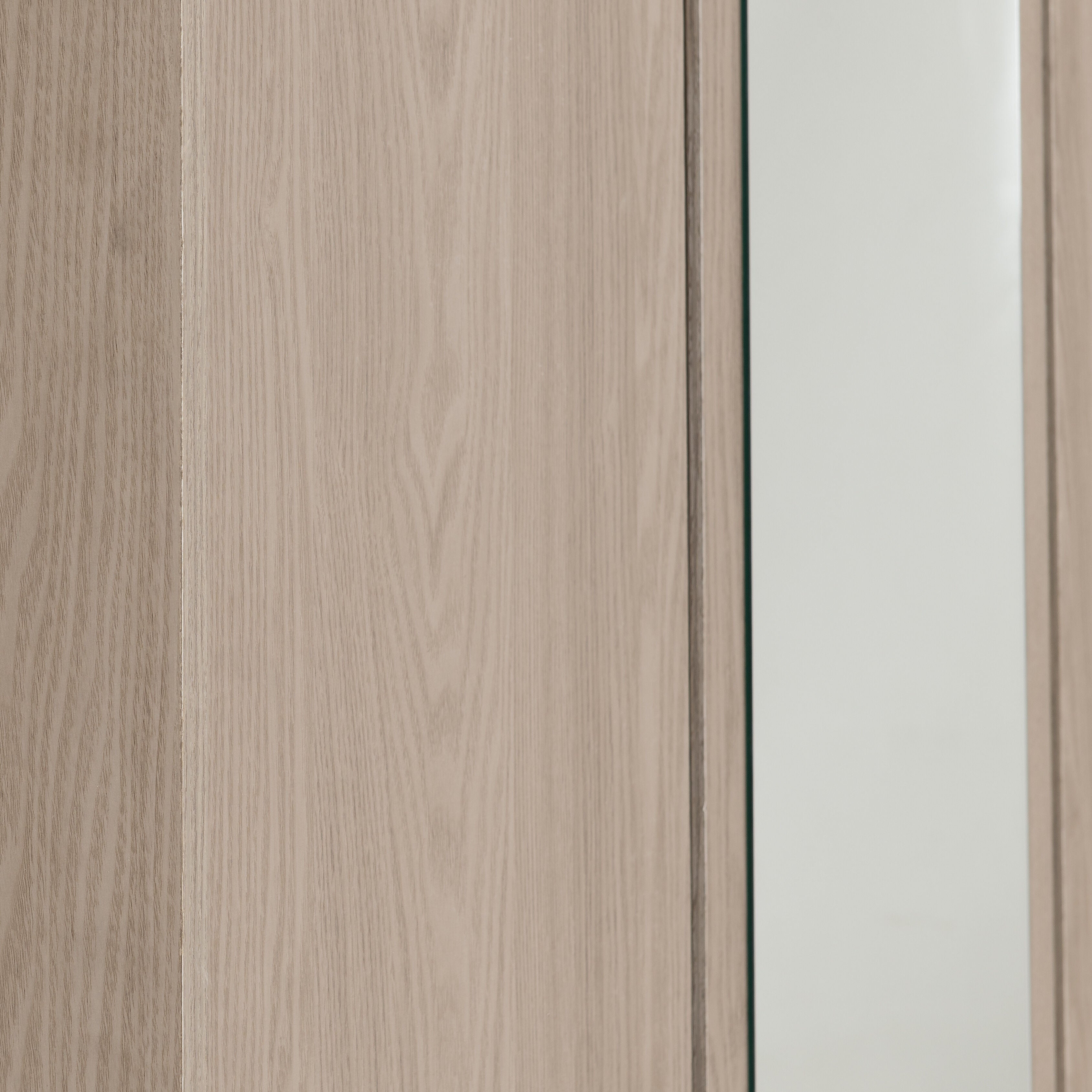 Paris 3 Door Mirrored Wardrobe - Smoked Ash Effect