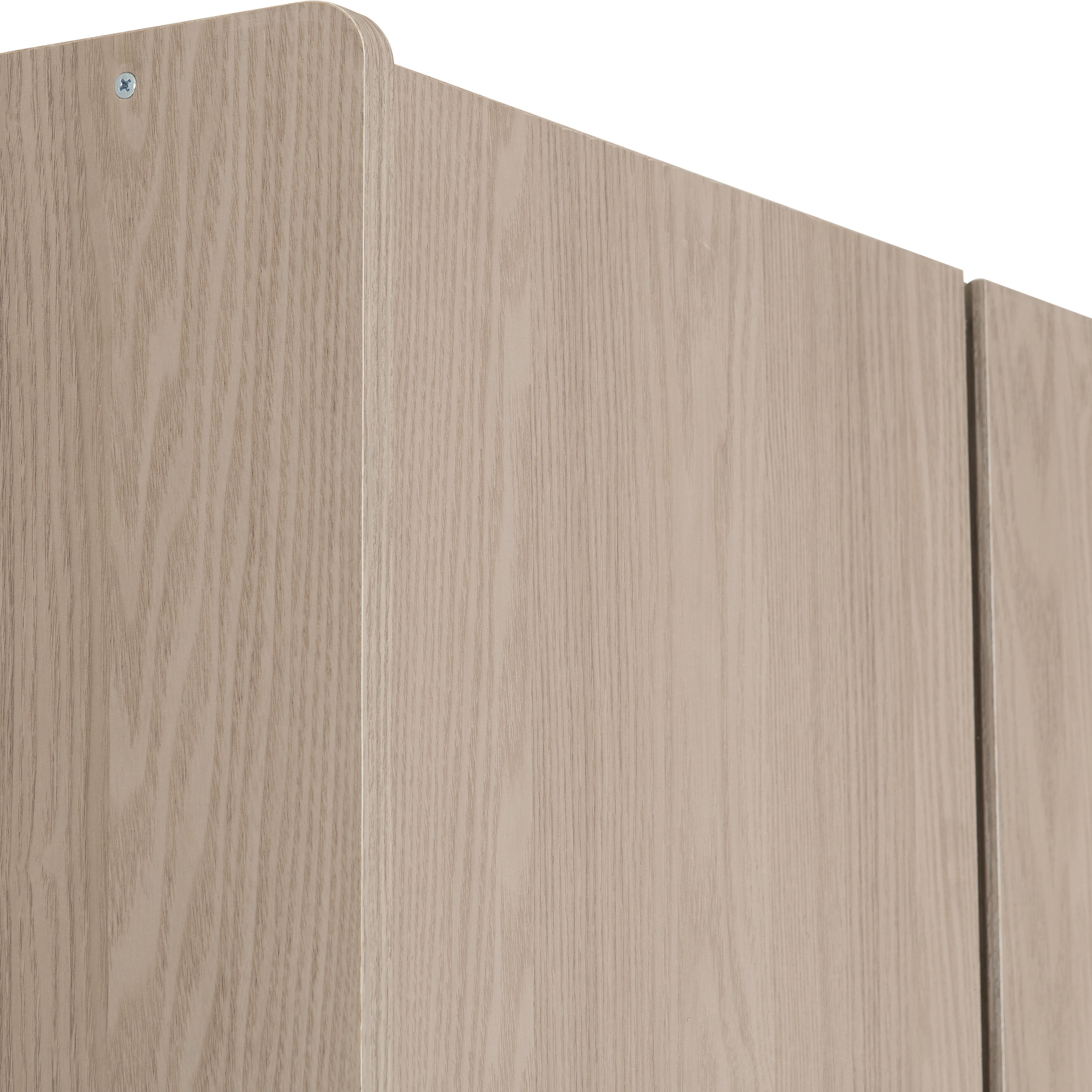 Paris 3 Door Mirrored Wardrobe - Smoked Ash Effect