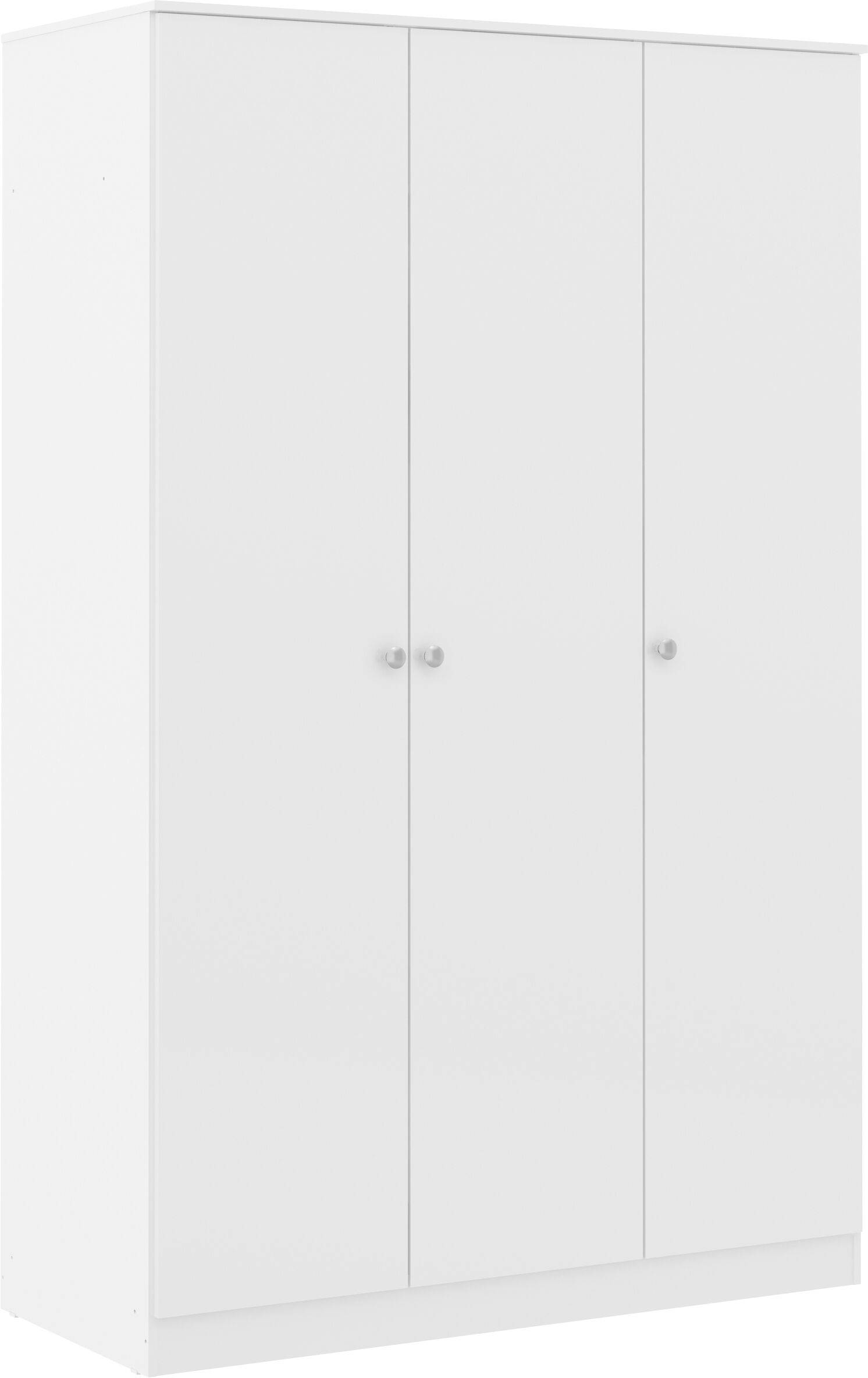 Denver 3 Door Wardrobe - White Gloss