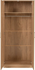 Dakota 2 Door Wardrobe - Oak Effect