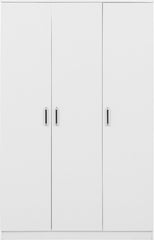 Dakota 3 Door Wardrobe - White