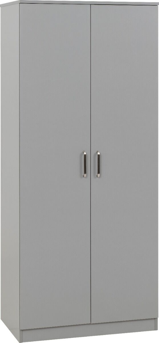Dakota 2 Door Wardrobe - Light Grey