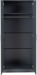 Dakota 2 Door Wardrobe - Dark Grey