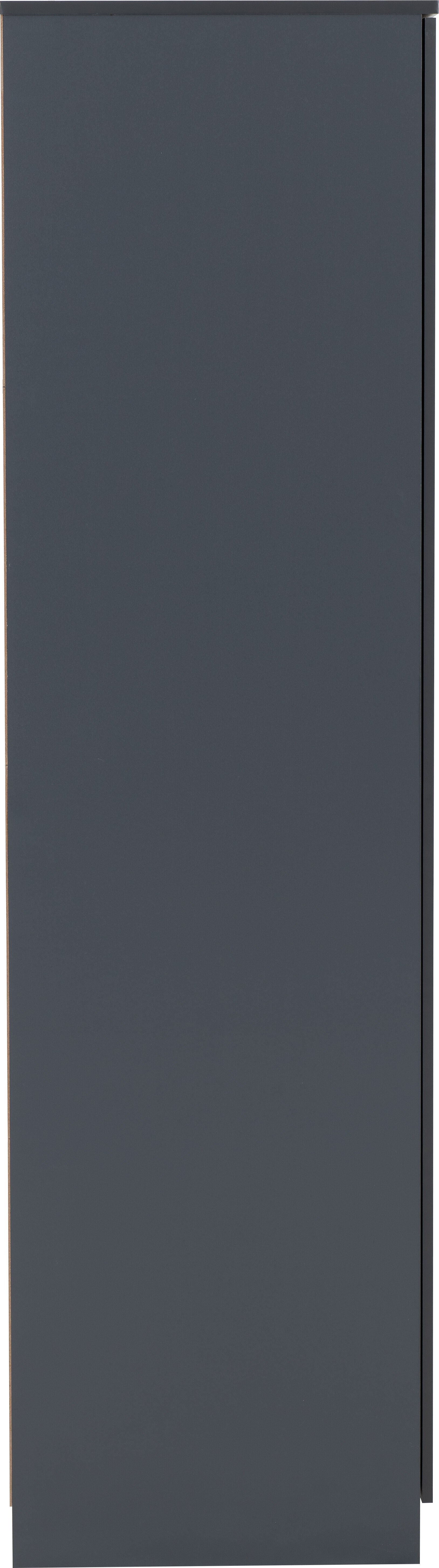 Dakota 2 Door Wardrobe - Dark Grey