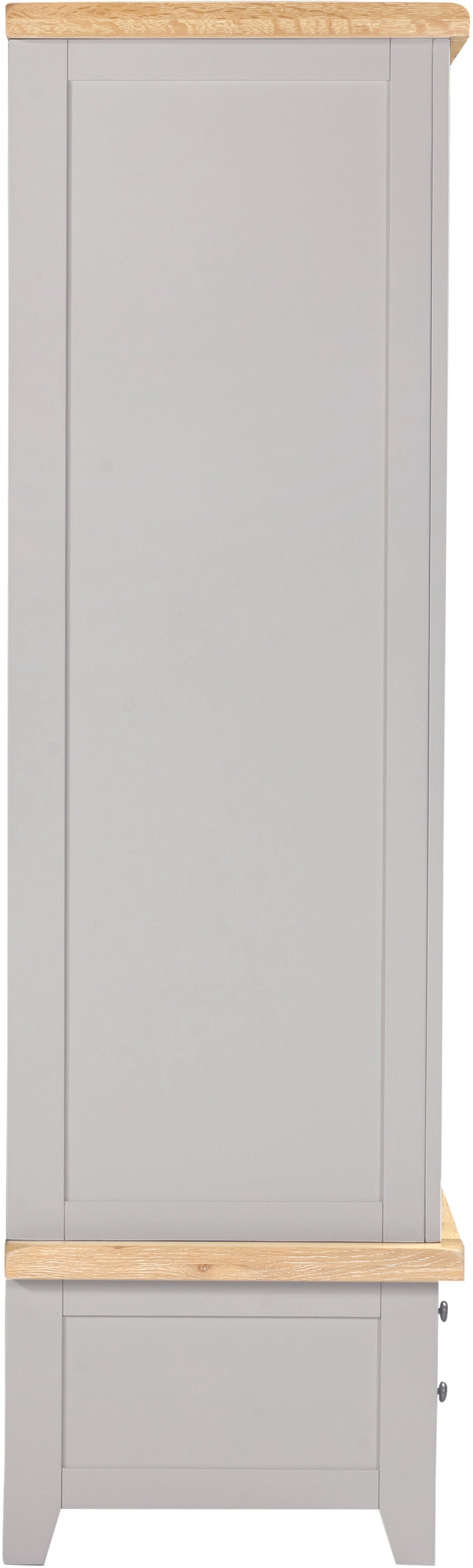 Windsor 2 Door 1 Drawer Wardrobe - Pebble Grey/Oak