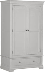 Bordeaux 2 Door Wardrobe - Pebble Grey