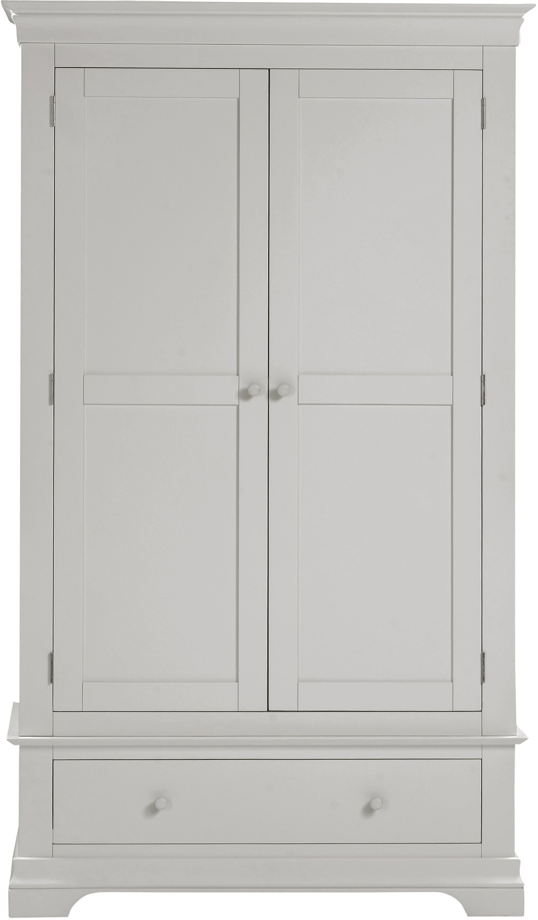 Bordeaux 2 Door Wardrobe - Pebble Grey