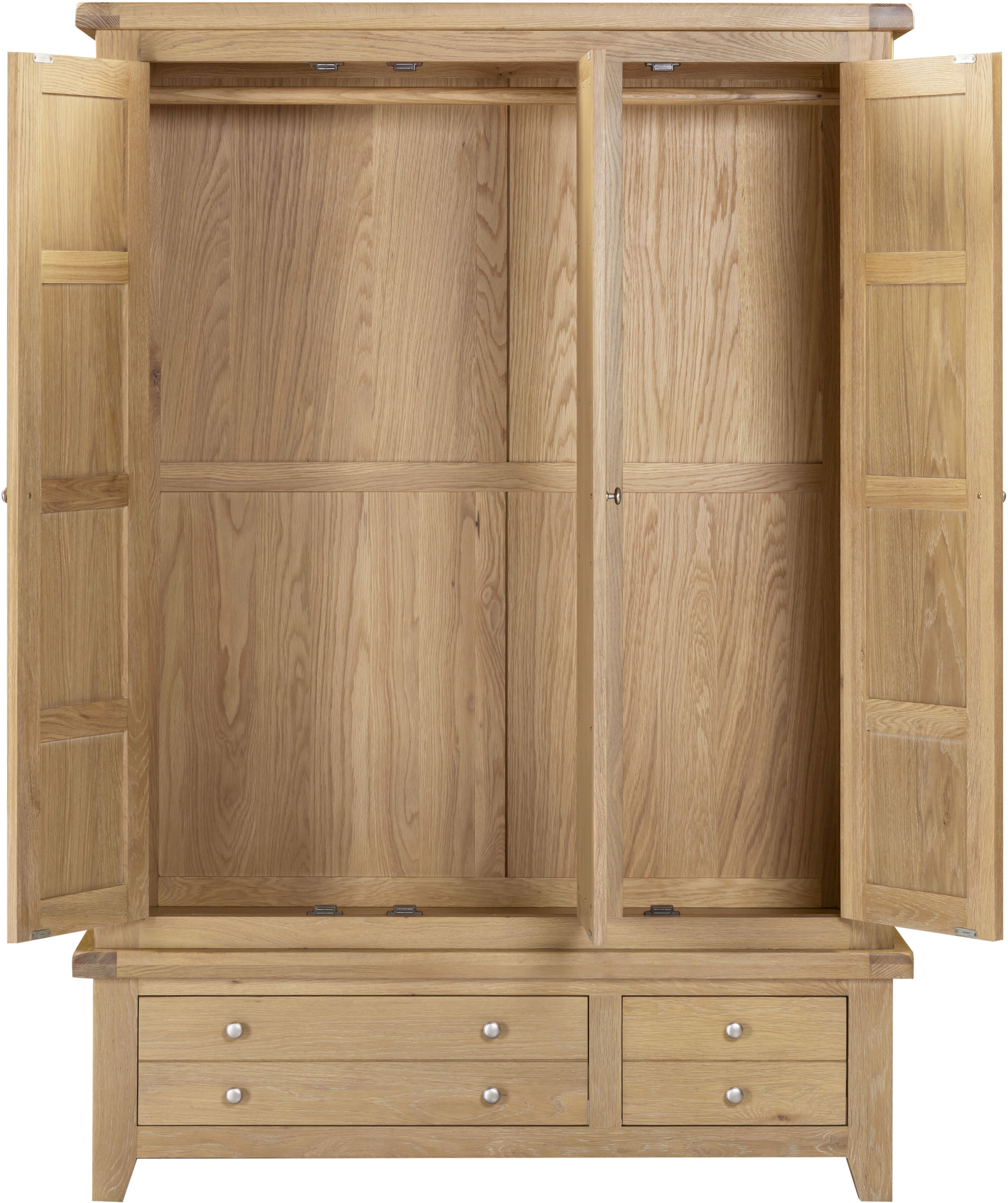 Windsor 3 Door 2 Drawer Wardrobe - Natural Oak