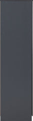 Dakota 3 Door 2 Drawer Mirrored Wardrobe - Dark Grey