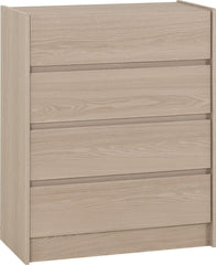 Paris 4 Drawer Chest - Smoked Ash Effect