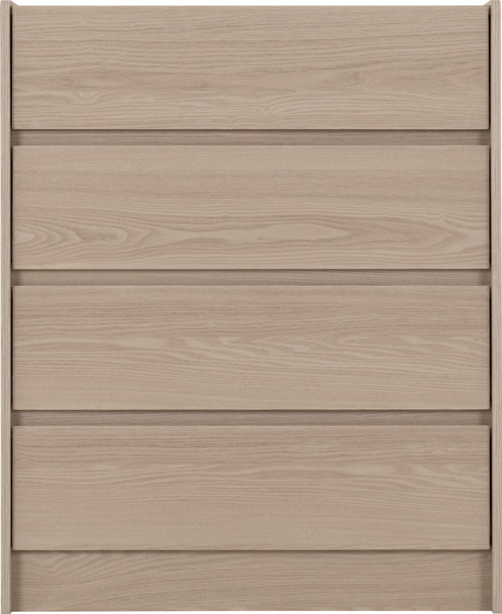 Paris 4 Drawer Chest - Smoked Ash Effect
