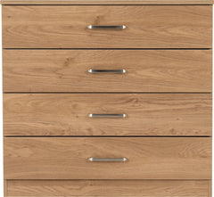 Dakota 4 Drawer Chest - Oak Effect