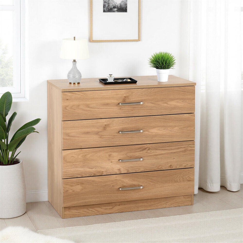 Dakota 4 Drawer Chest - Oak Effect