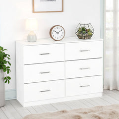 Dakota 6 Drawer Chest - White