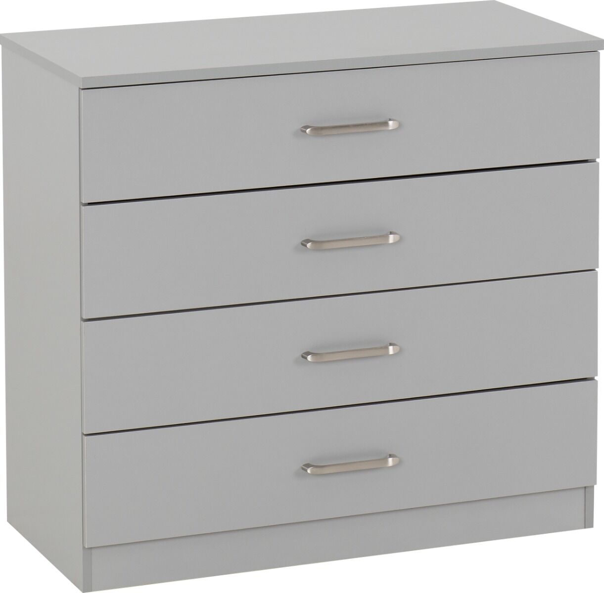 Dakota 4 Drawer Chest - Light Grey
