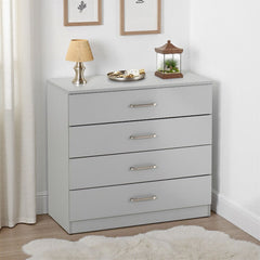 Dakota 4 Drawer Chest - Light Grey