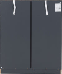 Dakota 5 Drawer Chest - Dark Grey