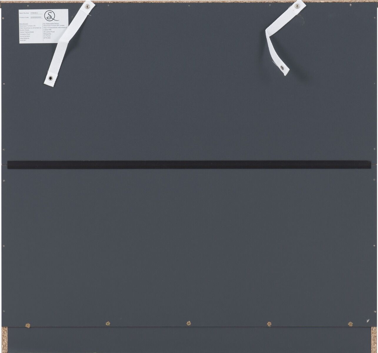 Dakota 4 Drawer Chest - Dark Grey