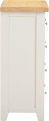 Windsor 3+2 Drawer Chest - Ivory/Oak