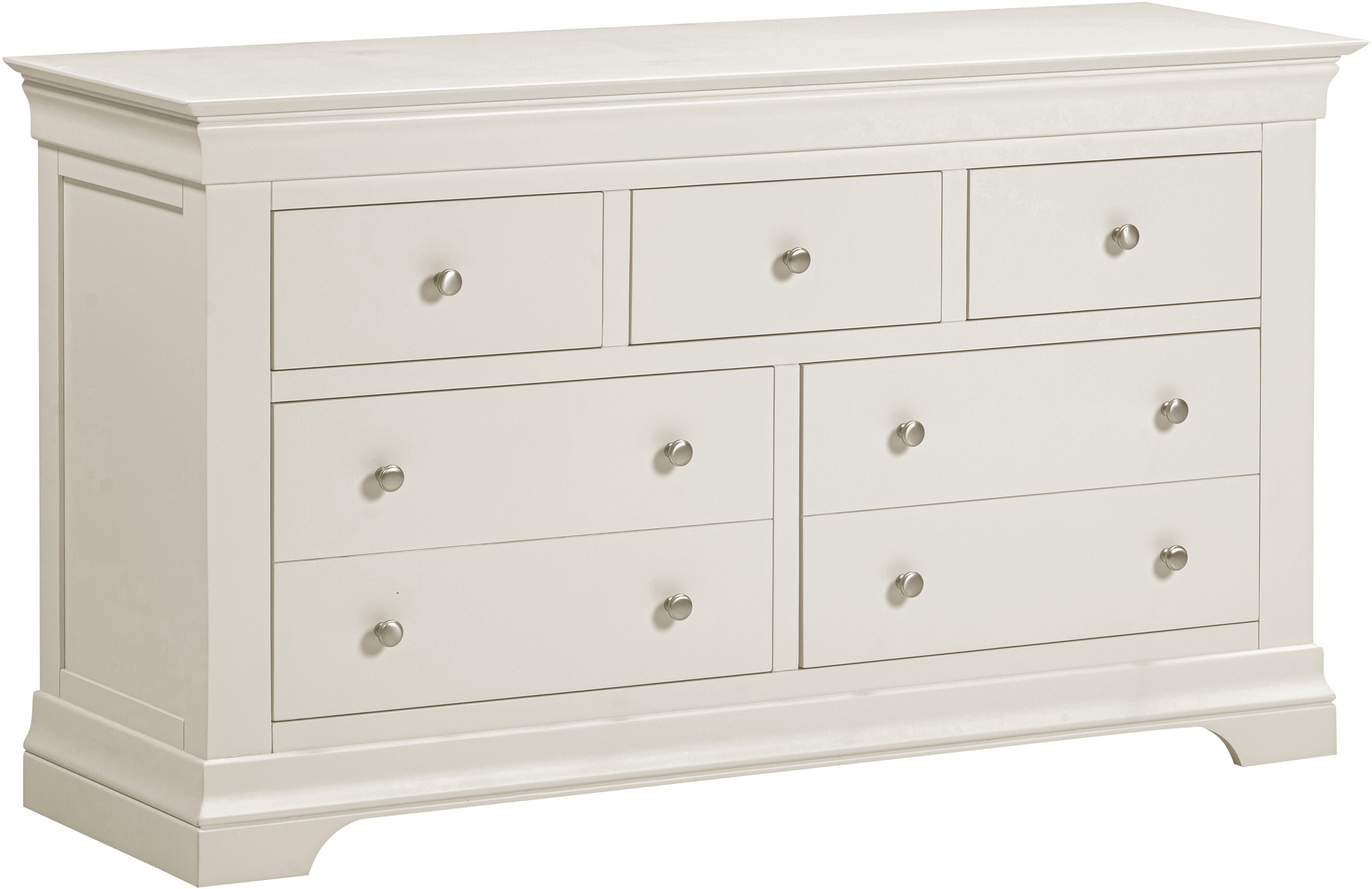 Bordeaux 3+2 Drawer Chest - Ivory