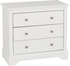 Stratford 3 Drawer Chest - White