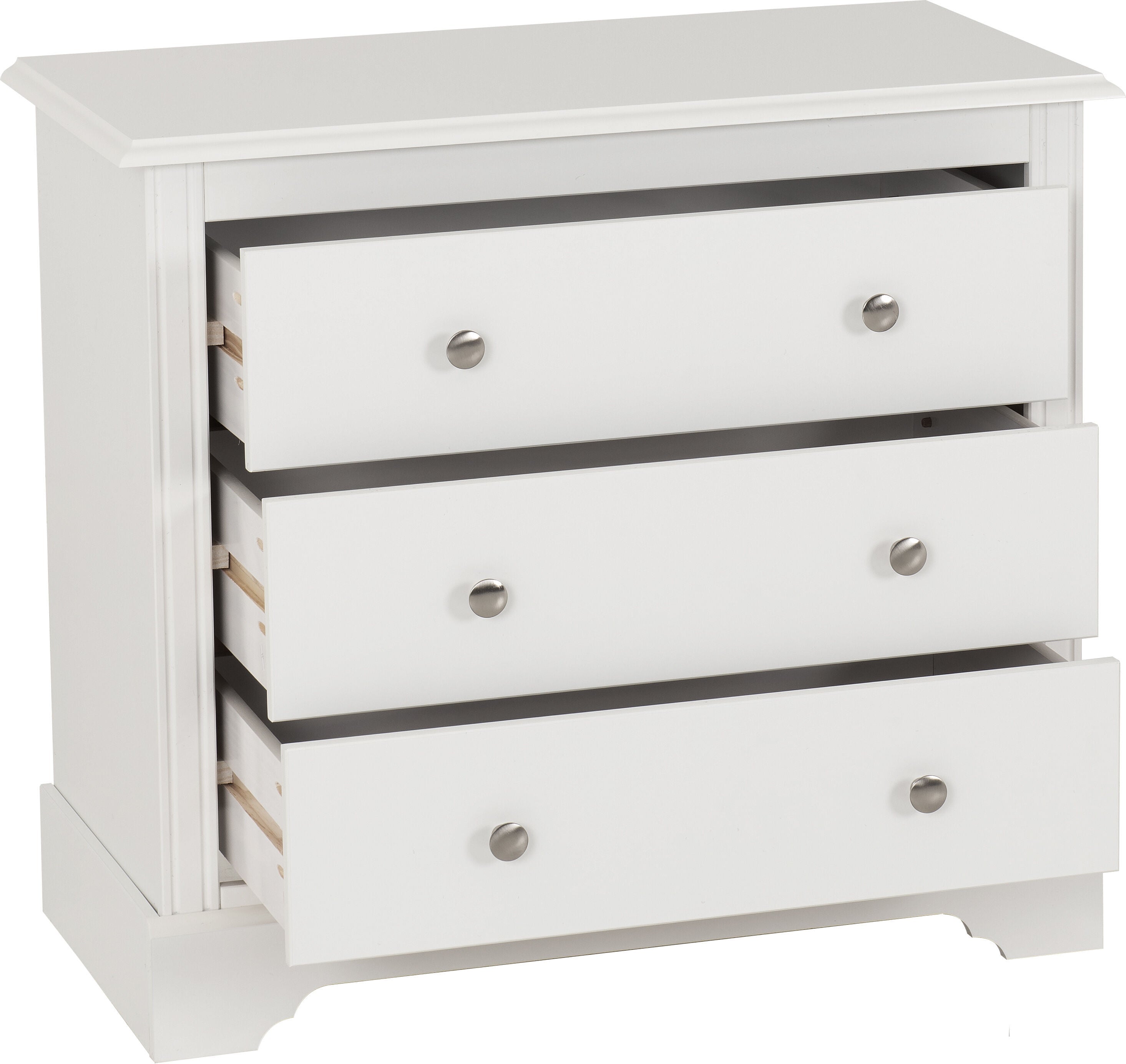 Stratford 3 Drawer Chest - White