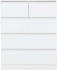 Malvern 3+2 Drawer Chest - White