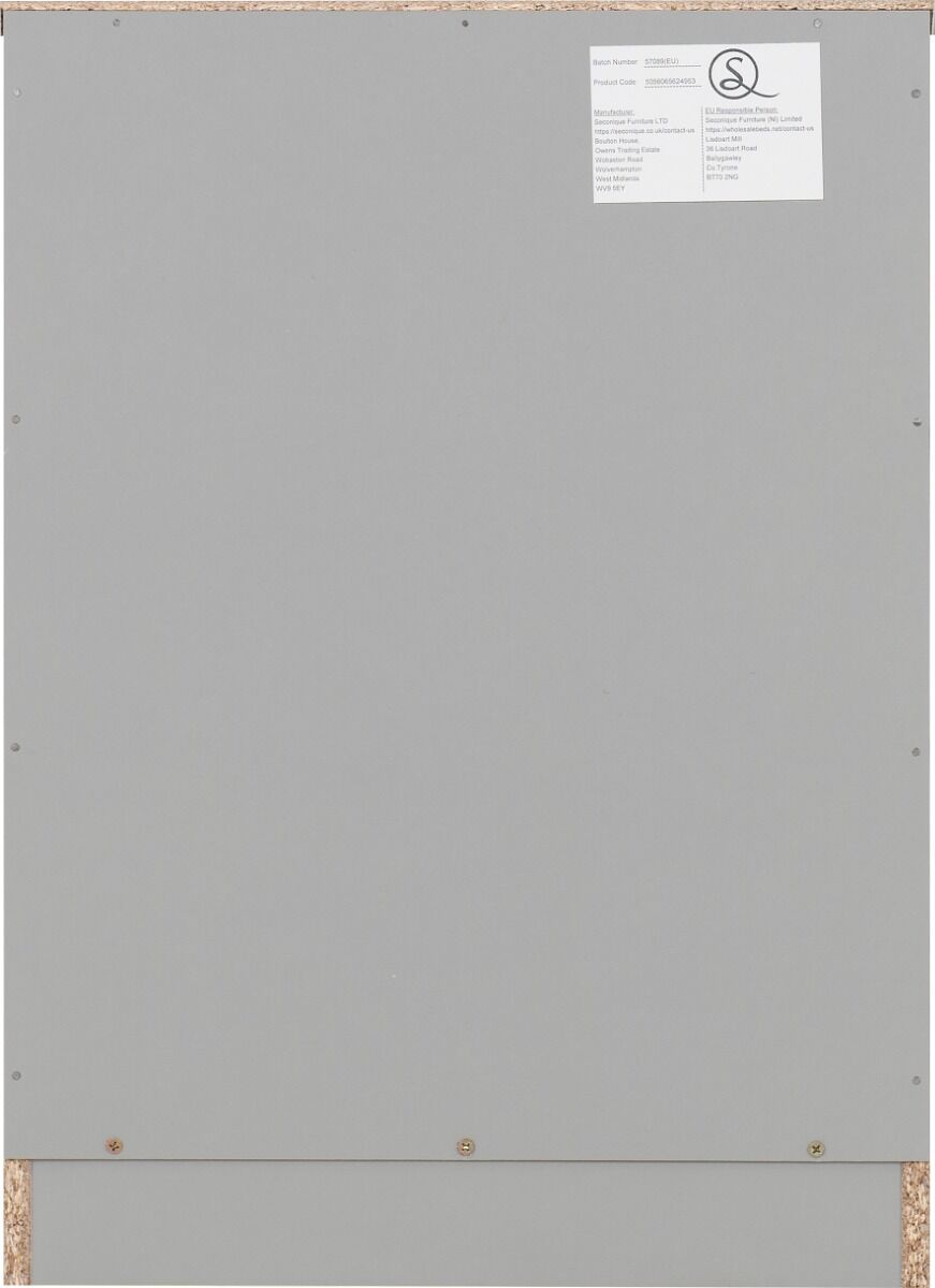 Dakota 3 Drawer Bedside - Light Grey