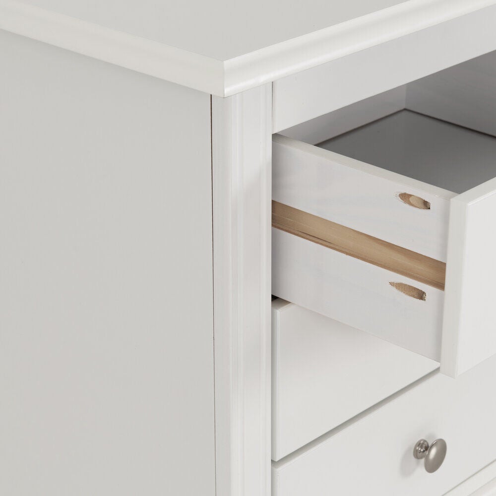 Stratford 3 Drawer Bedside - White