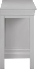 Bordeaux 3 Drawer Dressing Table Set - Pebble Grey/Oat Fabric