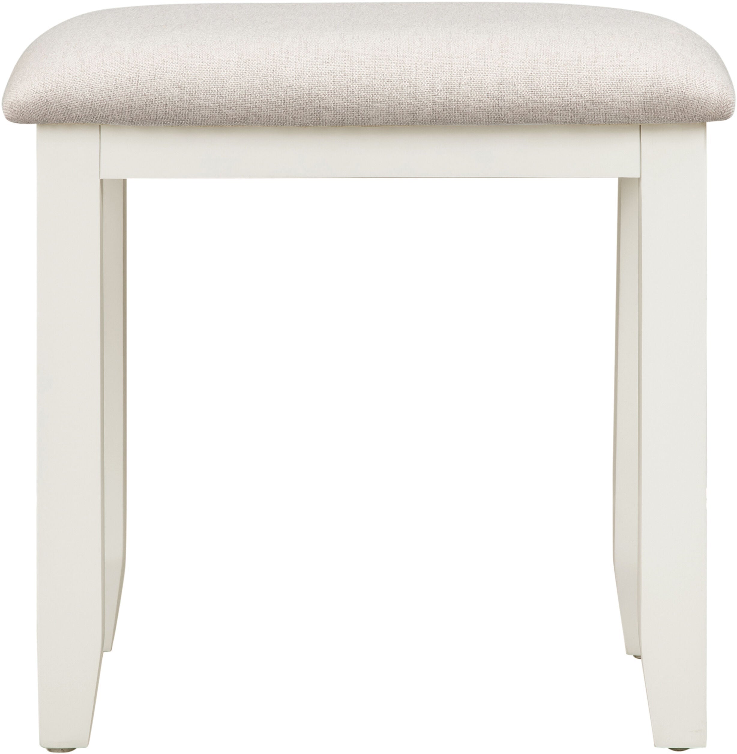 Bordeaux 3 Drawer Dressing Table Set - Ivory/Oat Fabric