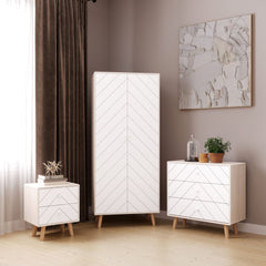 Dixie Trio Set - Dusty Grey/White