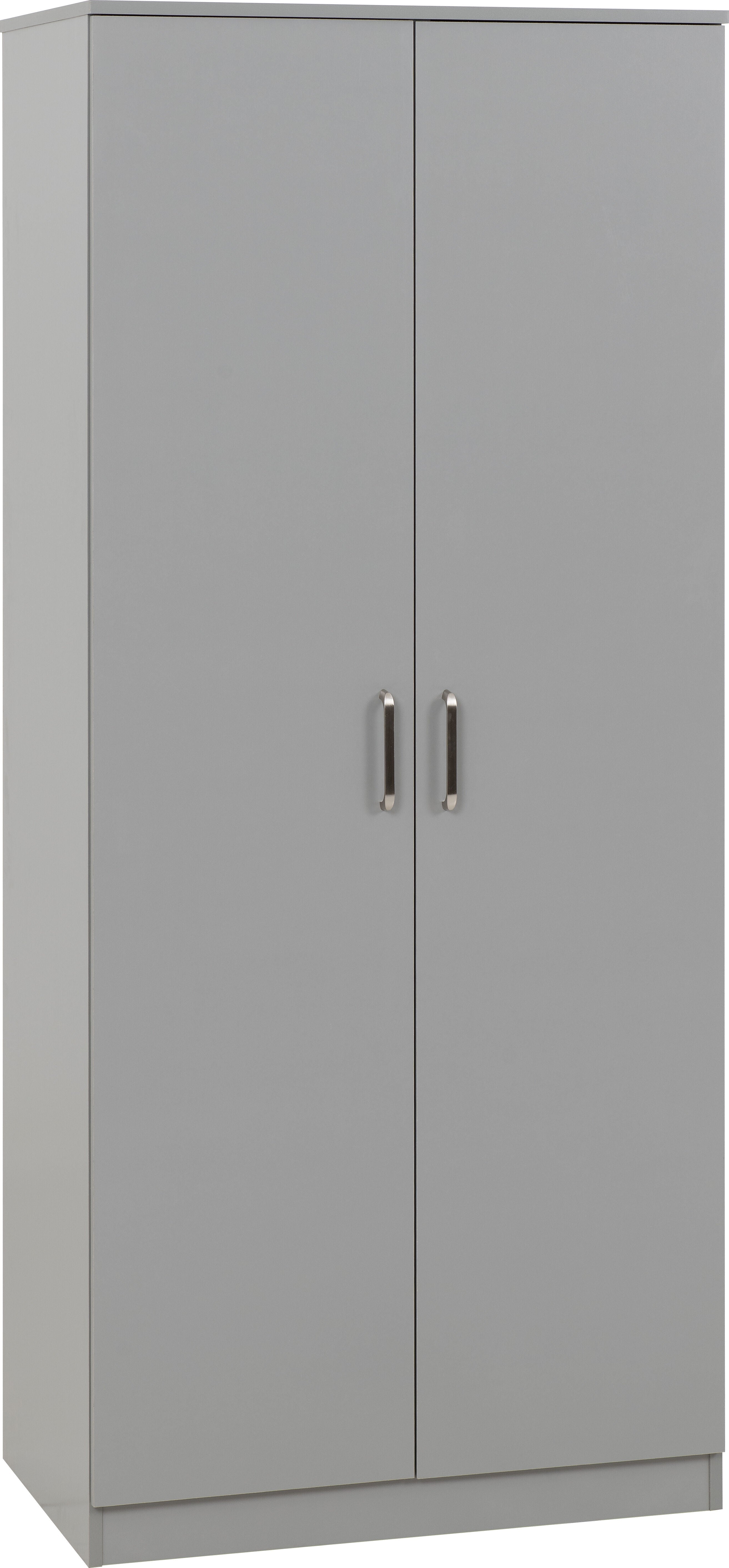 Dakota 2 Door Wardrobe Bedroom Set - Light Grey