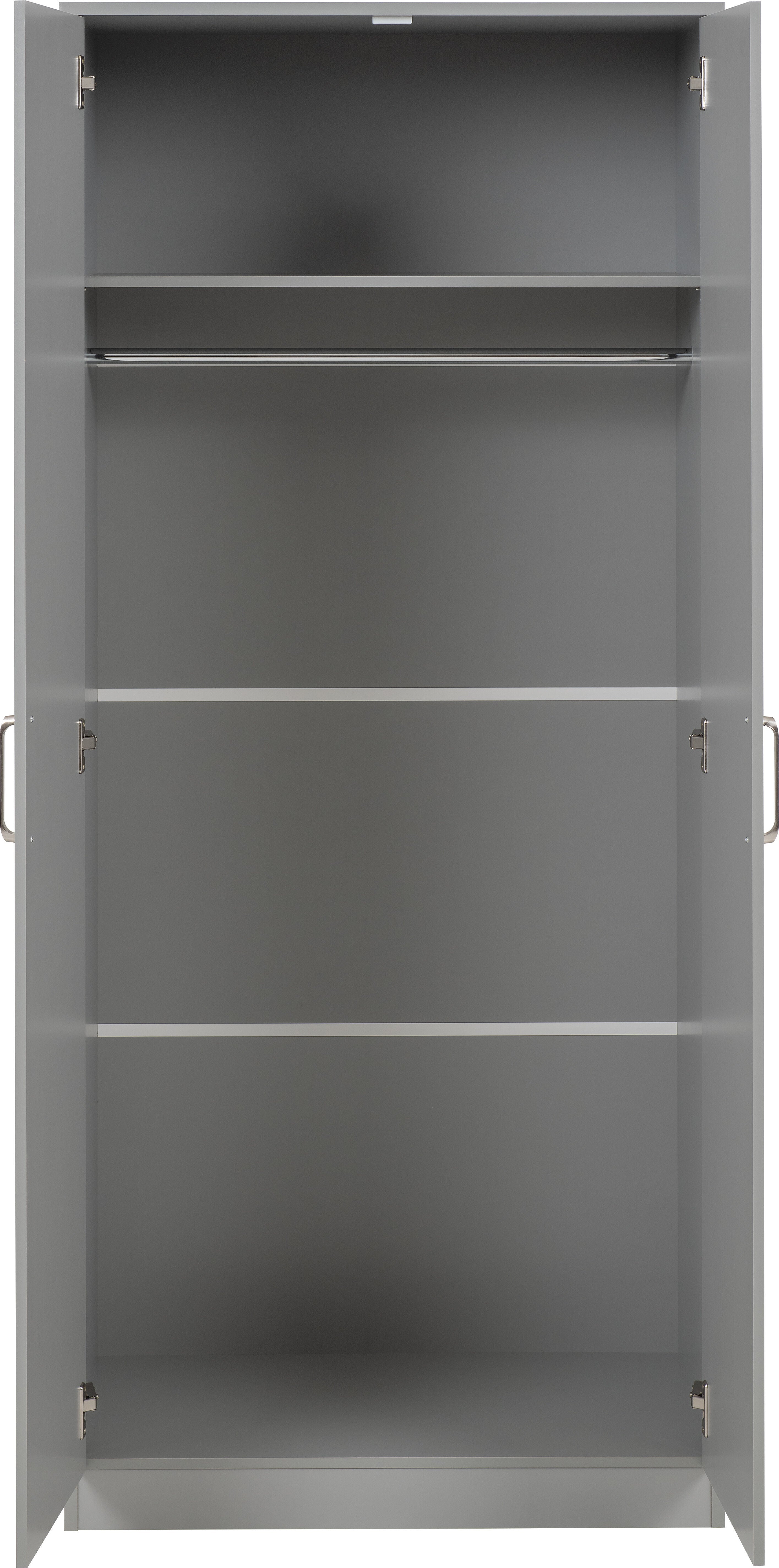 Dakota 2 Door Wardrobe Bedroom Set - Light Grey
