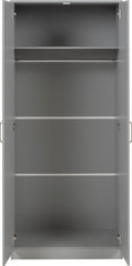 Dakota 2 Door Wardrobe Bedroom Set - Light Grey