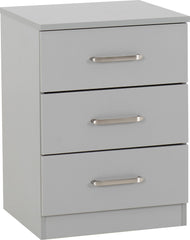 Dakota 2 Door Wardrobe Bedroom Set - Light Grey