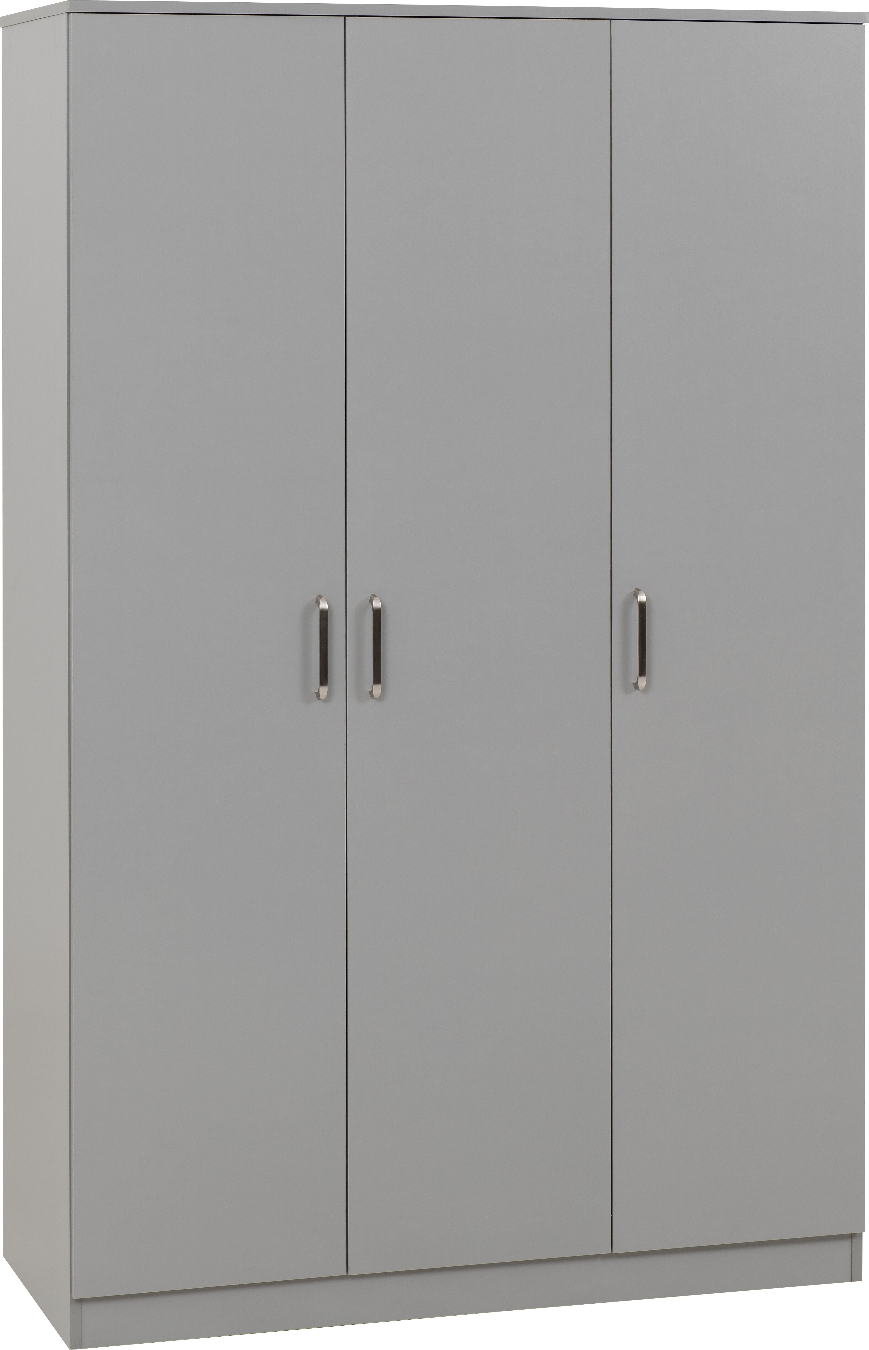Dakota 3 Door Wardrobe Bedroom Set - Light Grey