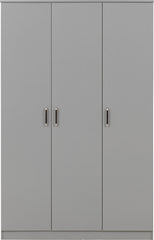Dakota 3 Door Wardrobe Bedroom Set - Light Grey