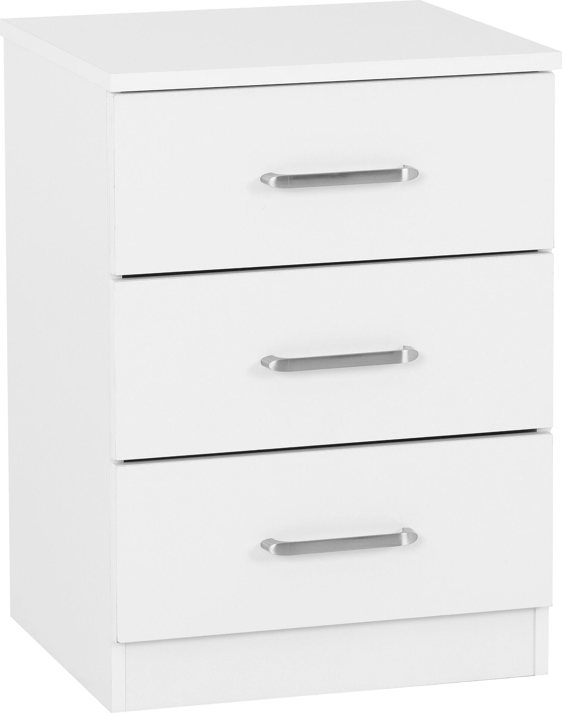 Dakota 3 Door Wardrobe Bedroom Set - White