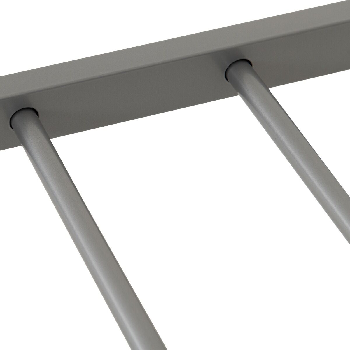 Harlow 4'6" Bed - Silver