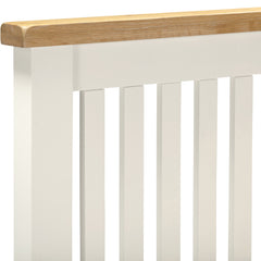 Windsor 4'6" Low End Bed - Ivory/Oak