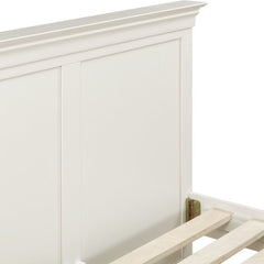 Bordeaux 4'6" High End Bed - Ivory