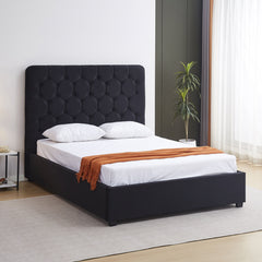 Madison 5' Bed - Black Velvet Fabric