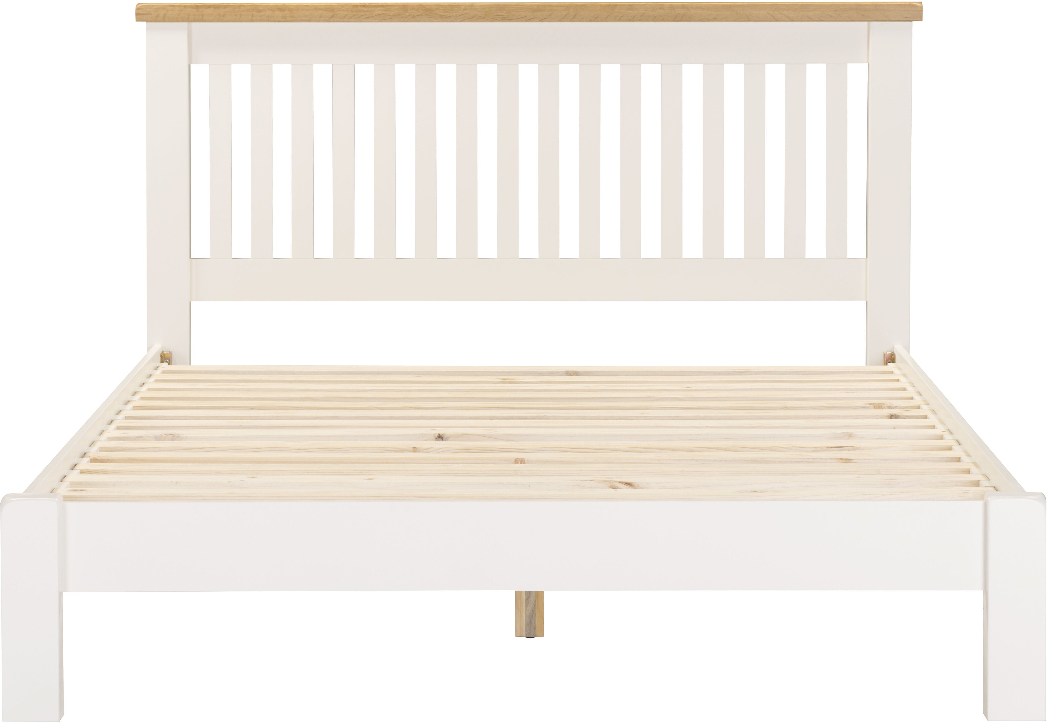 Windsor 5' Low End Bed - Ivory/Oak