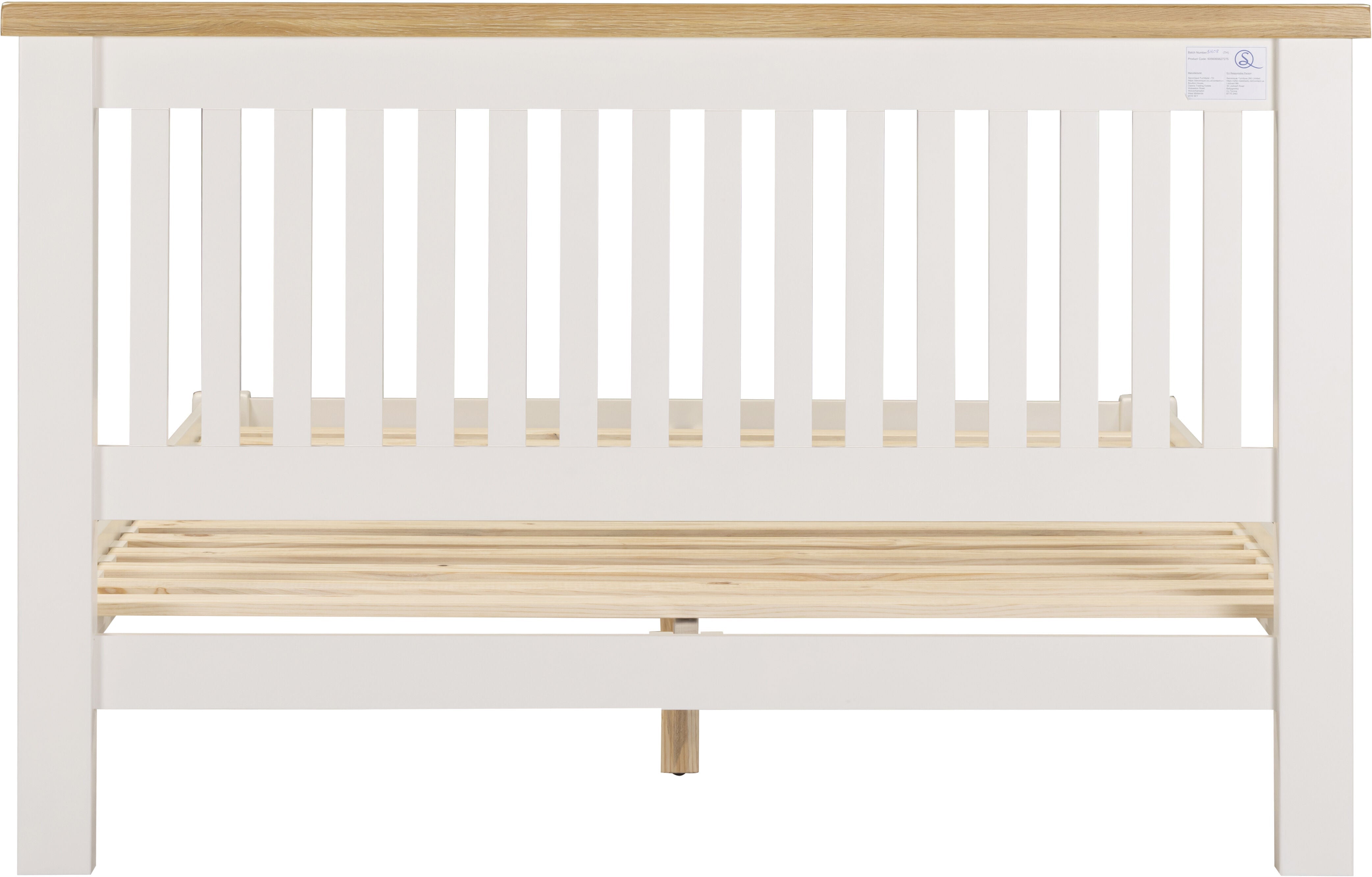 Windsor 5' Low End Bed - Ivory/Oak