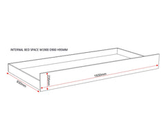Hector Trundle Bed - Ash Grey