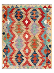 Asman-i Ferozayi, Maimana Kilim - 116 × 92 cm (3'10" x 3'0")