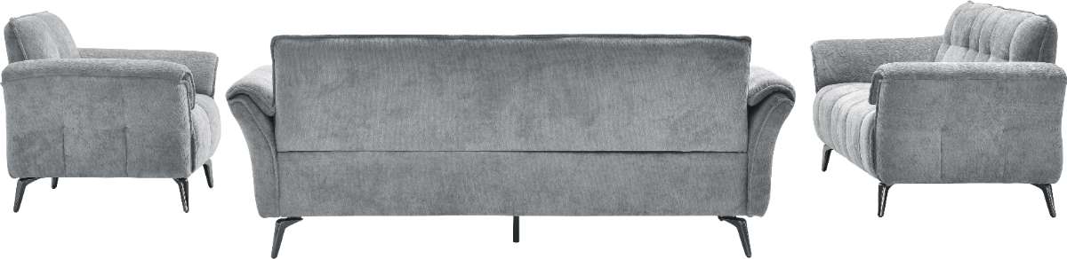 Amalfi 3 Seater Sofa Grey Fabric BACK2