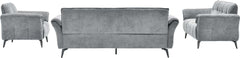 Amalfi 3 Seater Sofa Grey Fabric BACK2