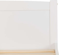 head Wooden 4'6" Double Bed Frame in WHITE